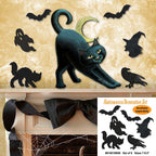 Halloween Cat Door Decor