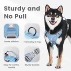 No Pull Dog Harness Reflective Adjustable Vest with ID Tag Small Dogs