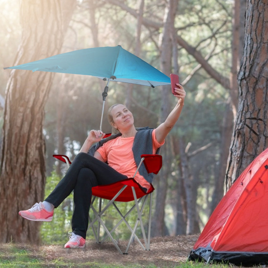 Beach Chair with Detachable Umbrella