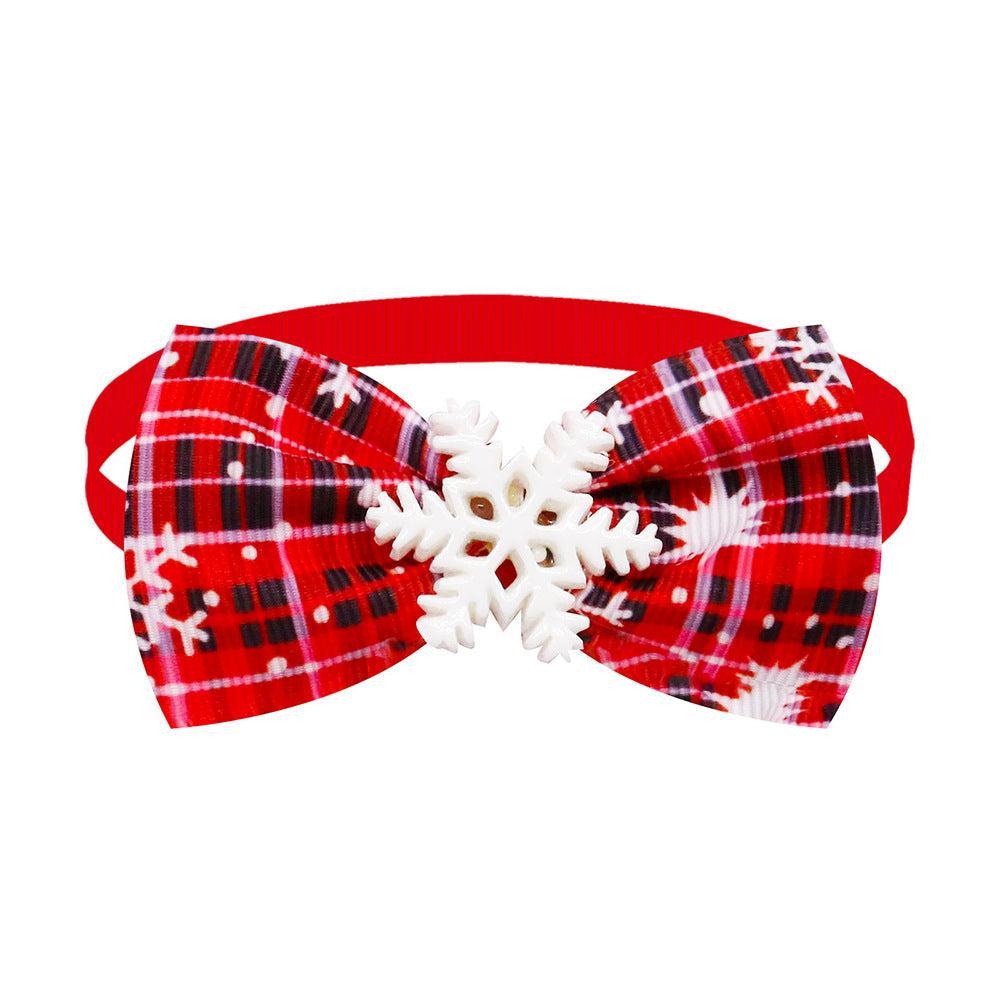 Pet Plaid Bow Tie