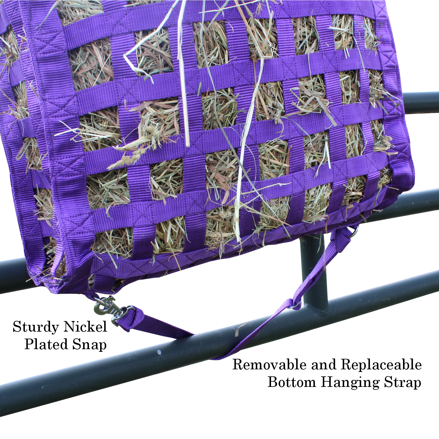 4-Sided Slow Feeder Horse Hay Bag
