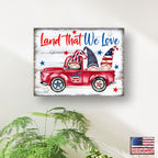 American Patriotic Tractor Wall Block