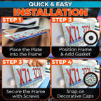 2 Pack Bling License Plate Frames for Women