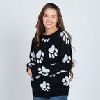 Cozy in Paws Knit Sweater