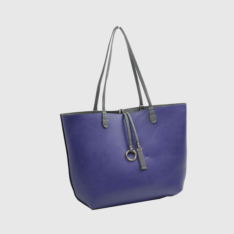 Kendra Reversible Vegan Leather Tote