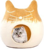 Merino Wool Cat Cave – Handmade Hideaway, 20 Styles