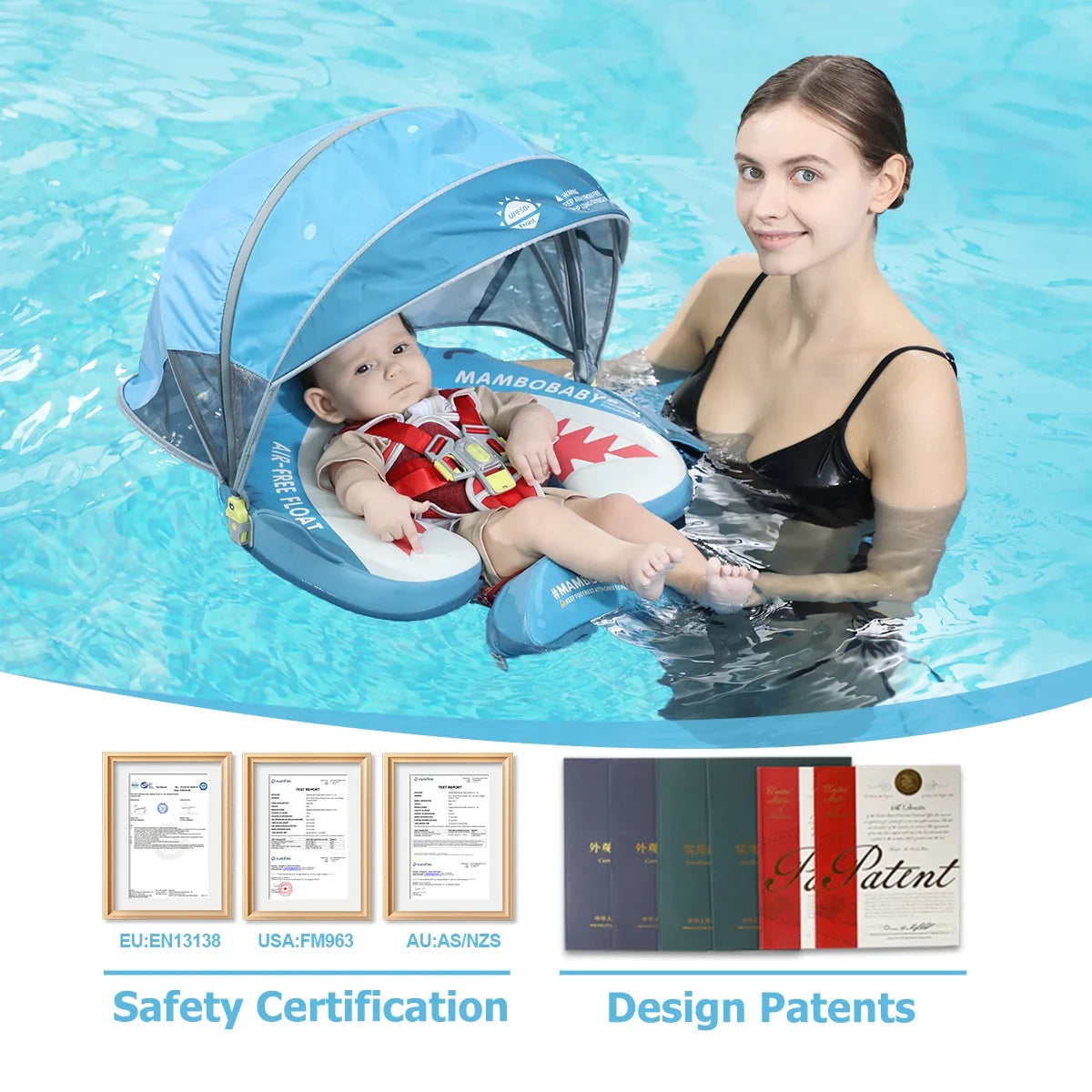 Float Infant With Parasol Beach Toys