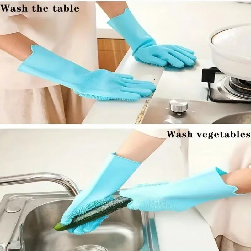Pet Bathing Glove - Silicone Scrubber Mitt
