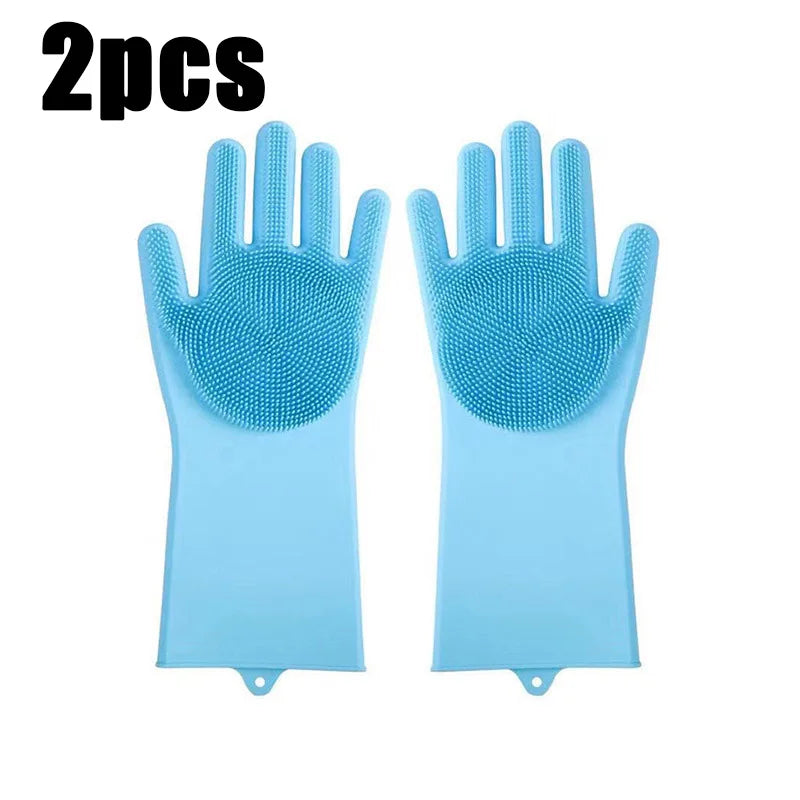 Pet Bathing Glove - Silicone Scrubber Mitt