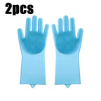 Pet Bathing Glove - Silicone Scrubber Mitt
