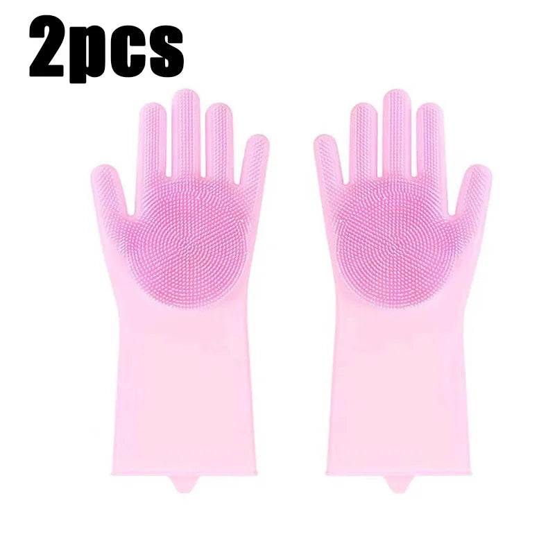 Pet Bathing Glove - Silicone Scrubber Mitt