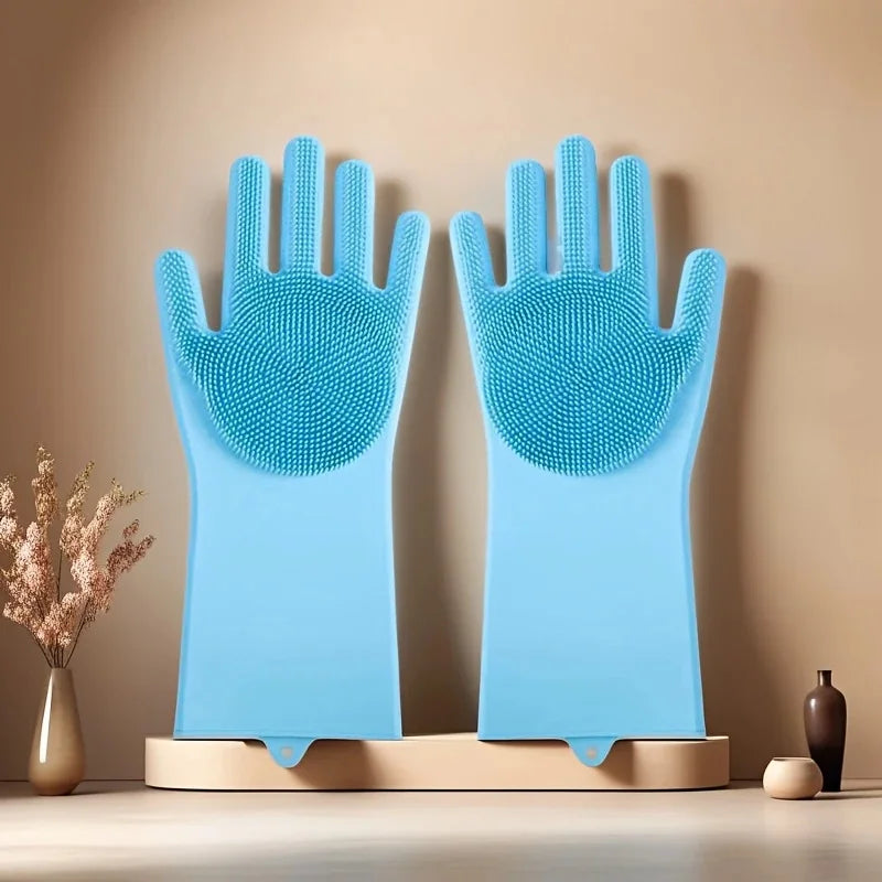 Pet Bathing Glove - Silicone Scrubber Mitt