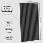 48x24x0.7 Sound Proof Wall Panels