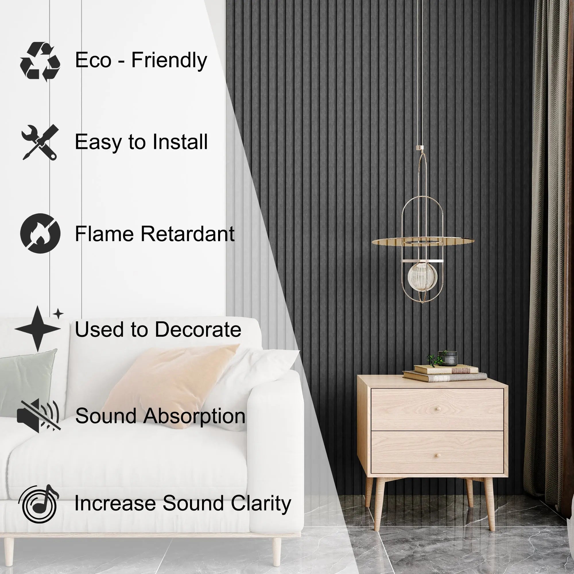 48x24x0.7 Sound Proof Wall Panels