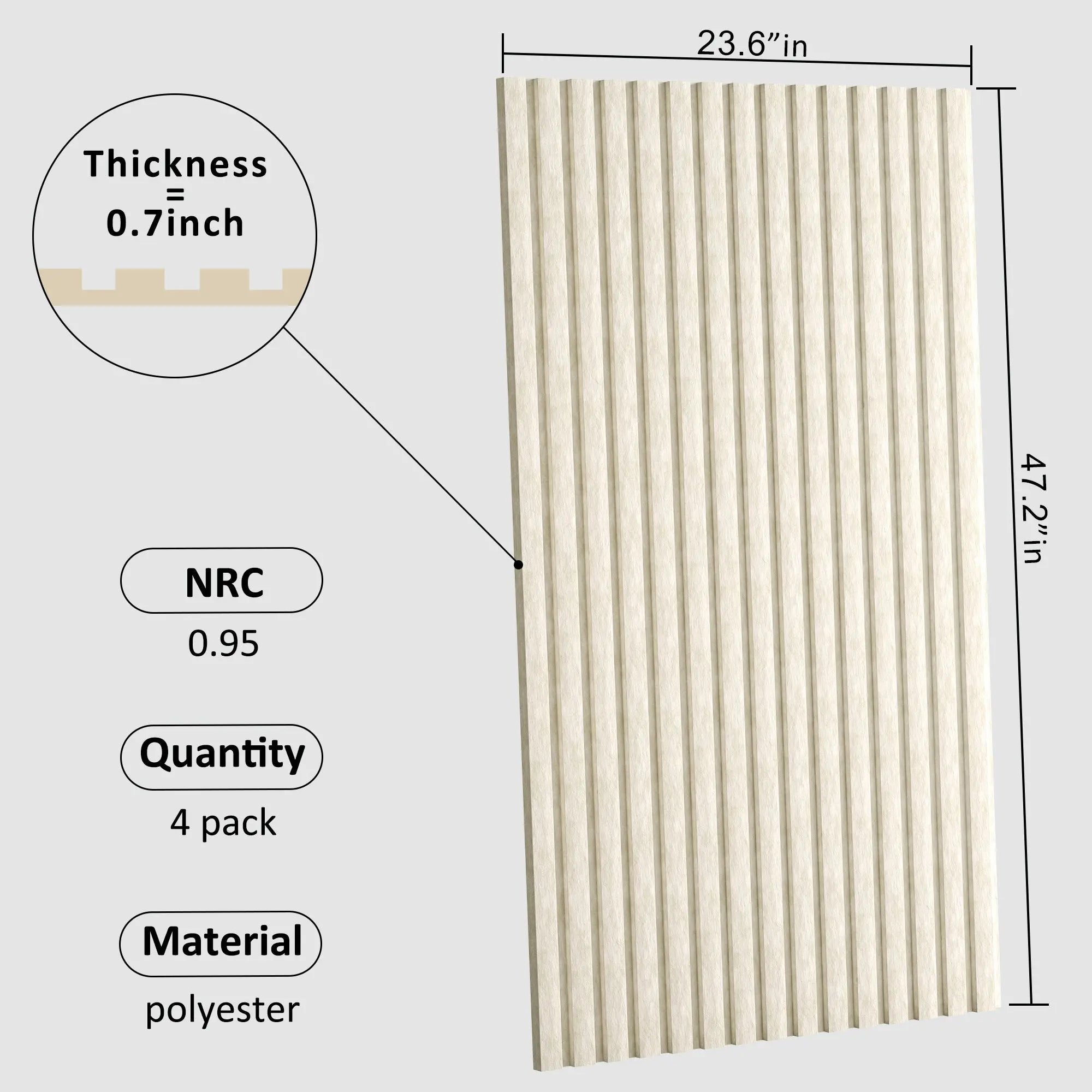 48x24x0.7 Sound Proof Wall Panels