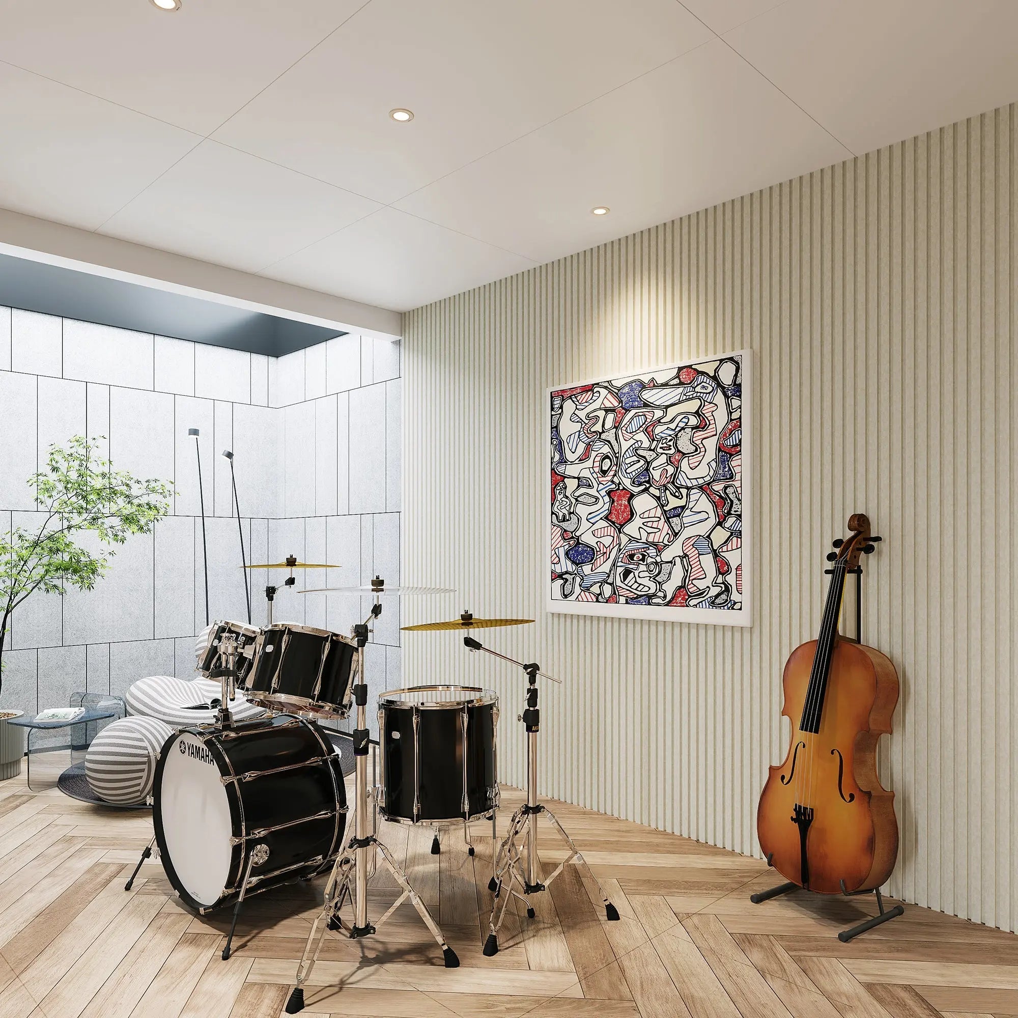 48x24x0.7 Sound Proof Wall Panels