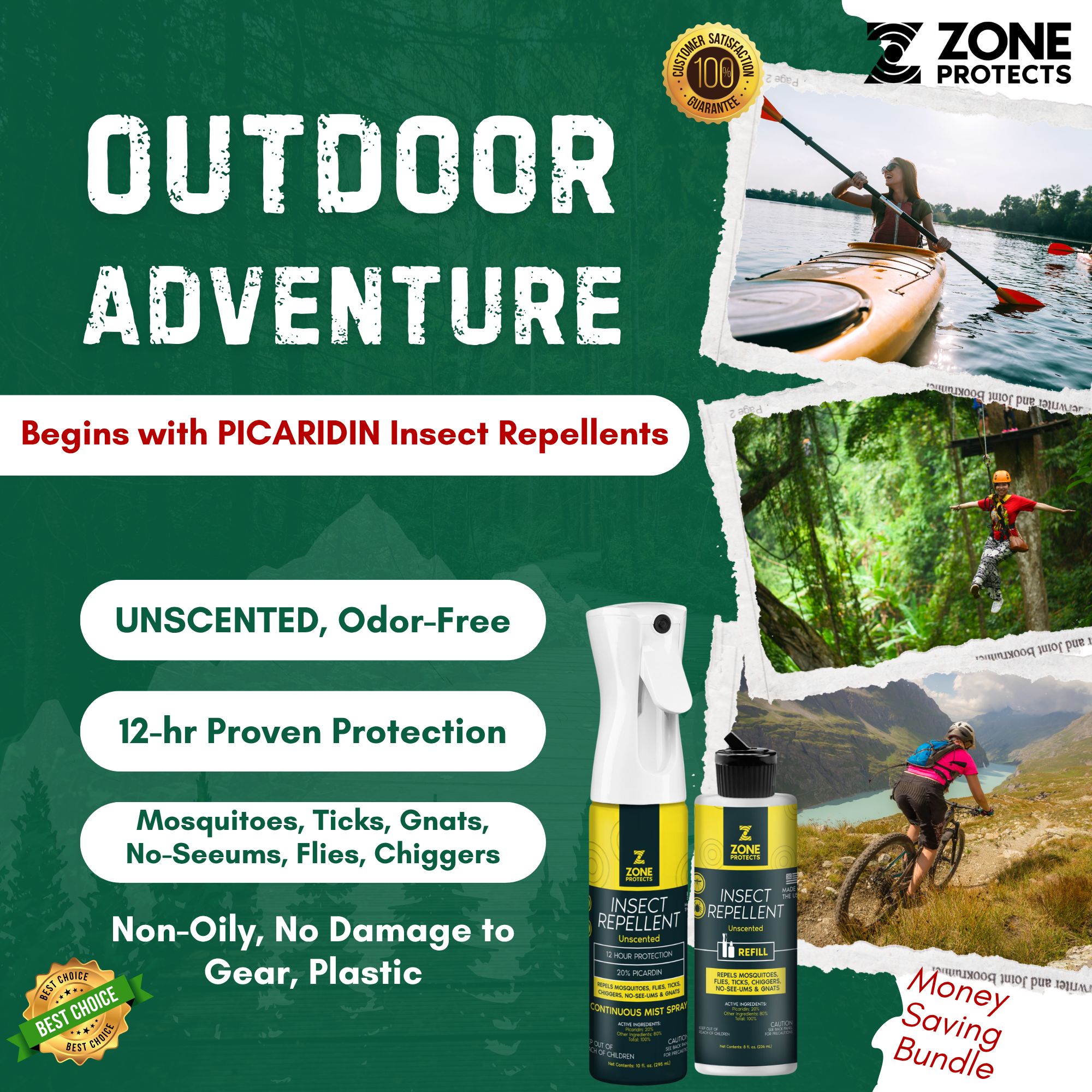 Insect Repellent, + Refill Combo