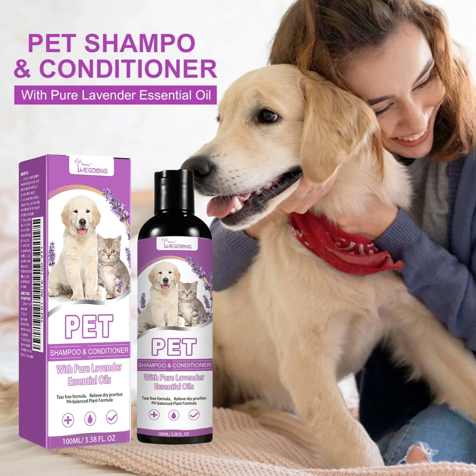 Pet Bathing Shampoo With Essential Oil