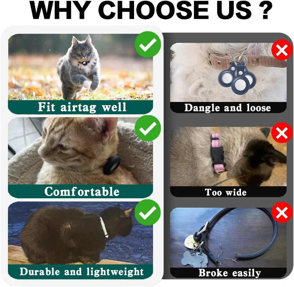 AirTag Cat Collar – Secure & Stylish