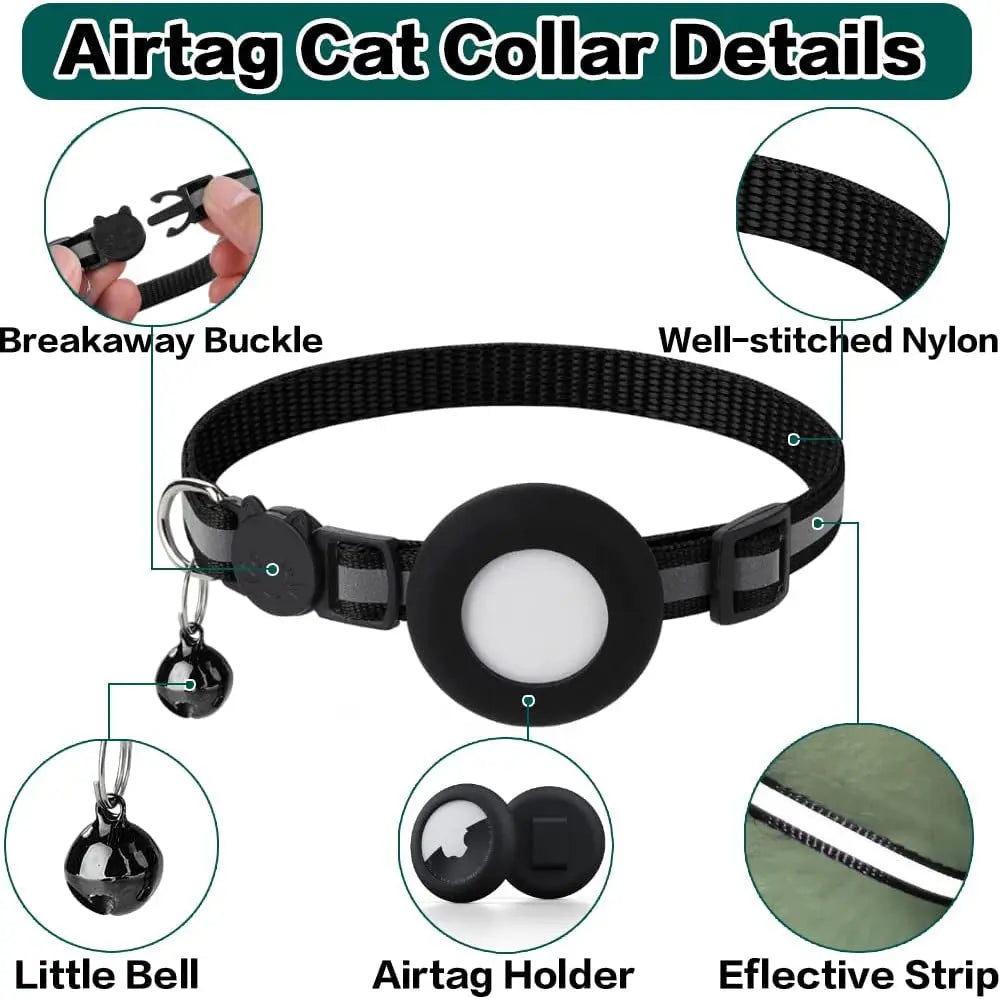 AirTag Cat Collar – Secure & Stylish