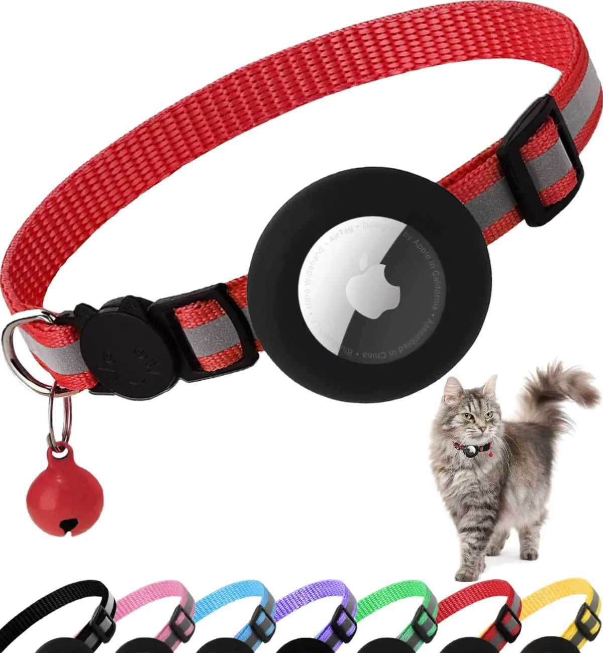 AirTag Cat Collar – Secure & Stylish