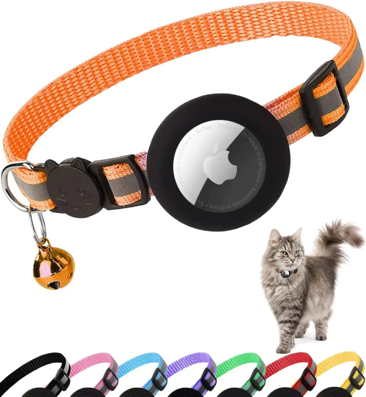 AirTag Cat Collar – Secure & Stylish