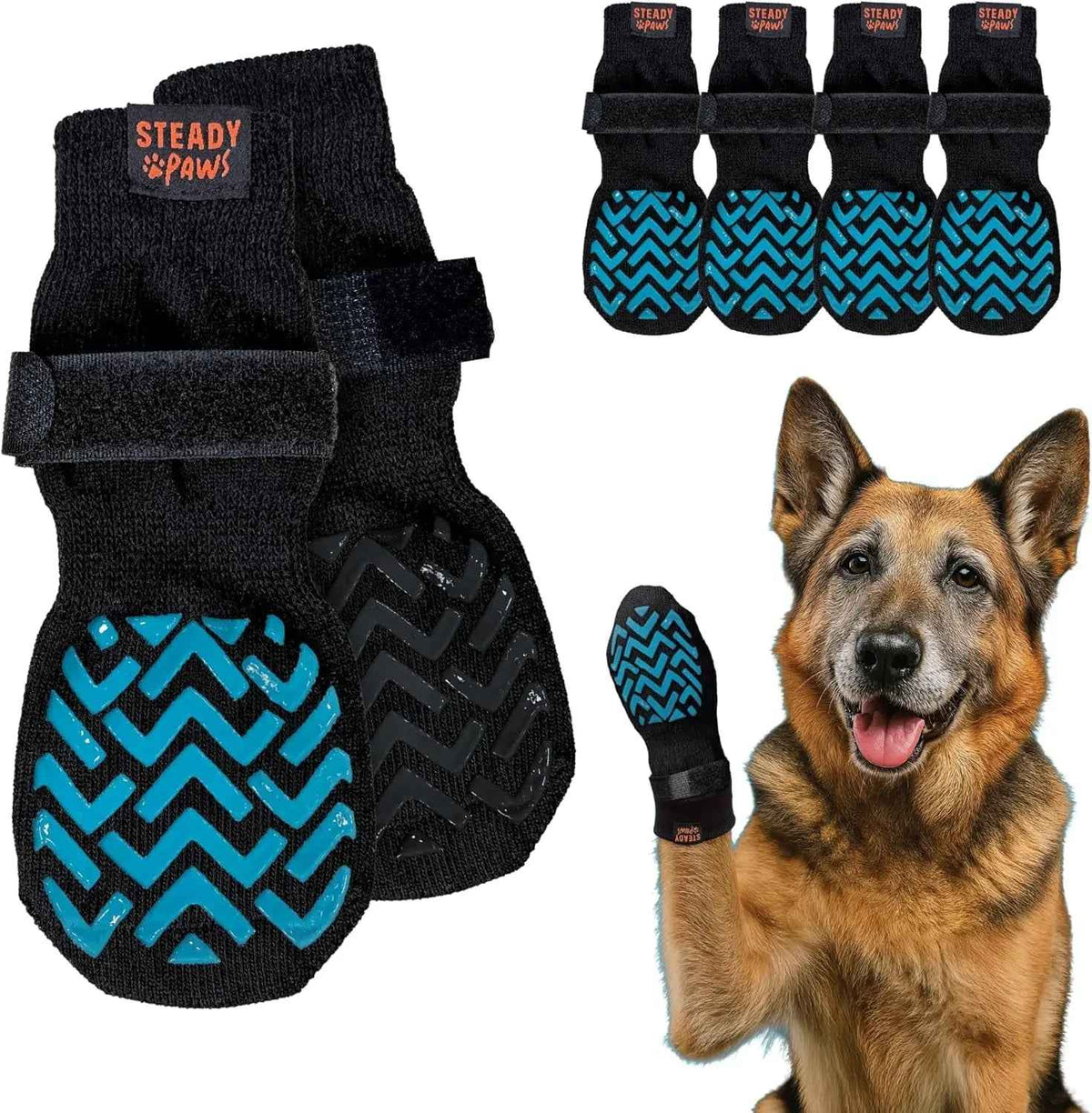 Anti-Slip Dog Socks with Straps