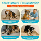 Anti-Slip Dog Socks with Straps