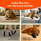Anti-Slip Dog Socks with Straps