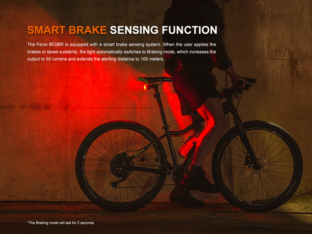 Smart-Brake Bicycle Taillight