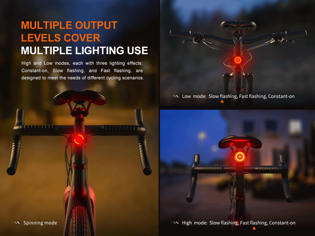 Smart-Brake Bicycle Taillight