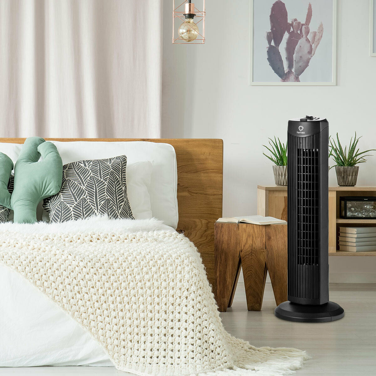 28 Inch Quiet Bladeless Oscillating Tower Fan