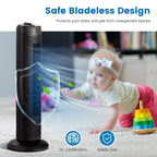 28 Inch Quiet Bladeless Oscillating Tower Fan