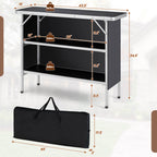 Folding Camping Table with 2-Tier