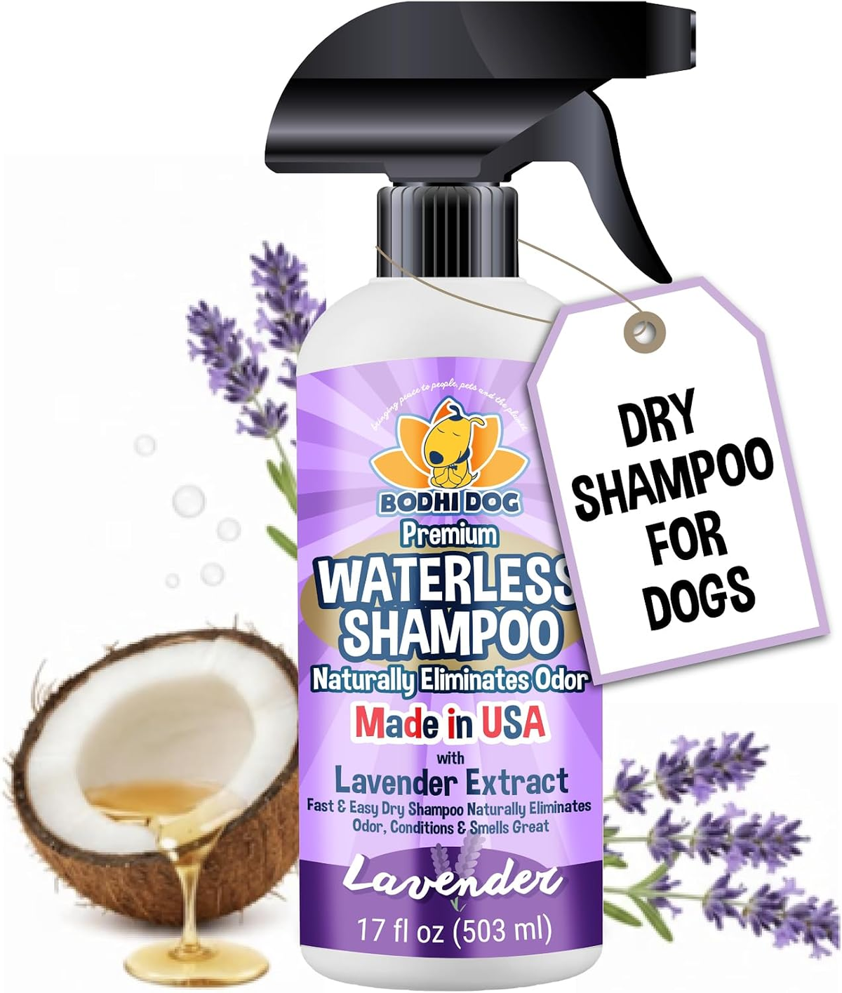 Dog Waterless Shampoo for Dogs & Cats