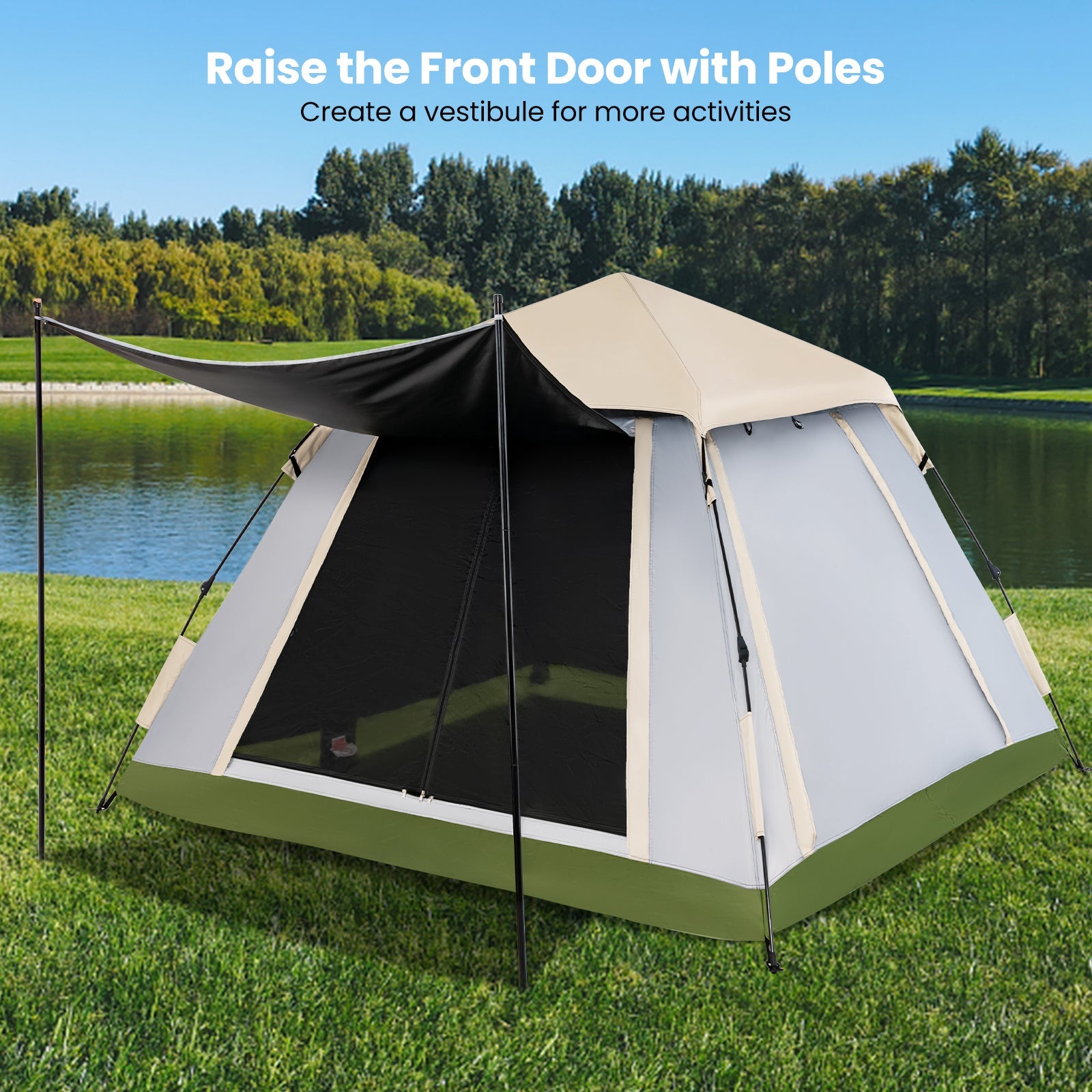 2-4 Person Instant Pop-up Camping Tent