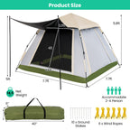 2-4 Person Instant Pop-up Camping Tent