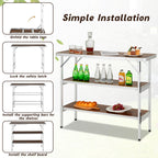 Folding Camping Table with 2-Tier