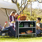 Folding Camping Table with 2-Tier