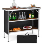 Folding Camping Table with 2-Tier
