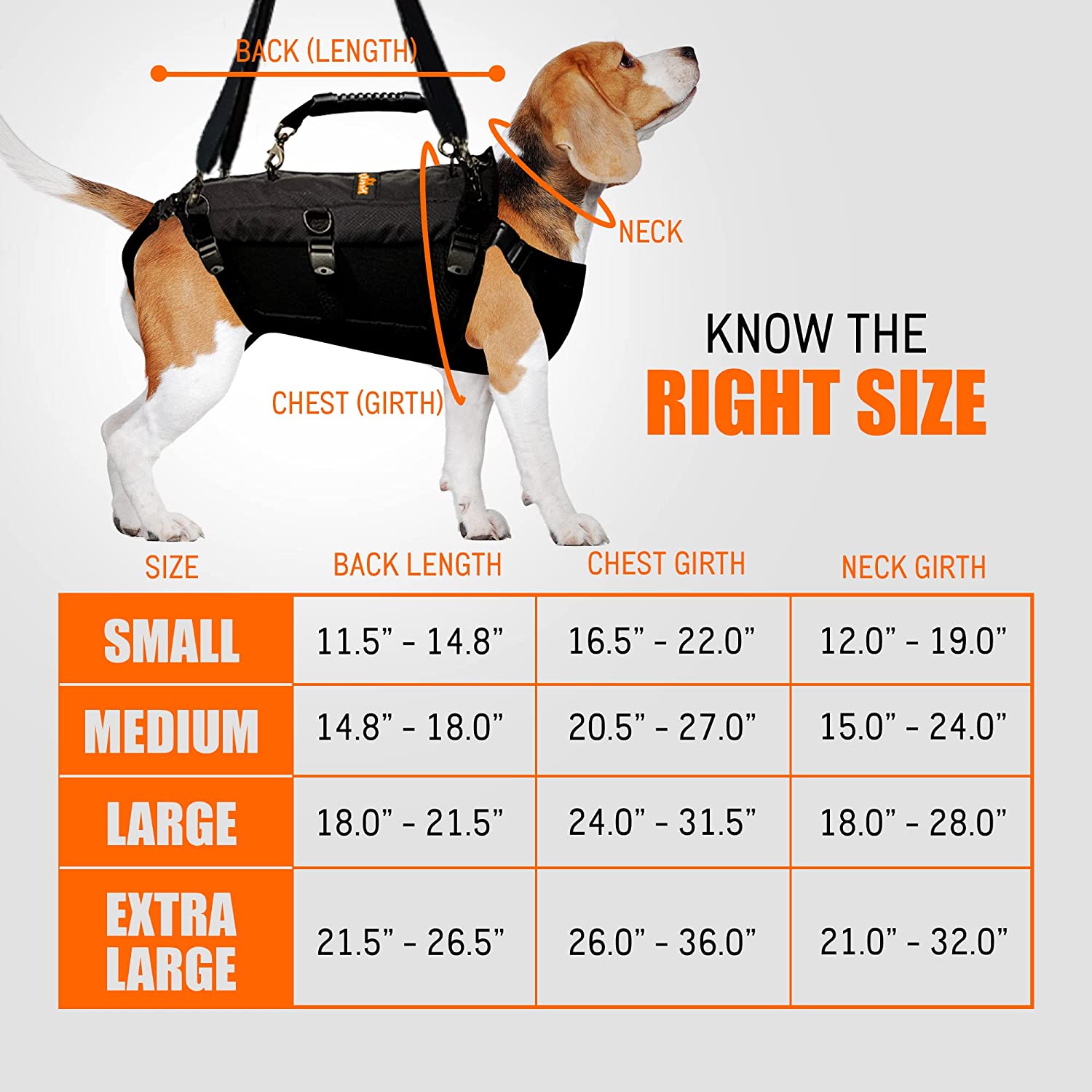 [LIFETIME WARRANTY!]  Dog Lift Harness