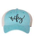 Embroidered Wifey/Hubby Trucker Hat