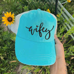 Embroidered Wifey/Hubby Trucker Hat