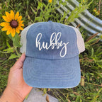 Embroidered Wifey/Hubby Trucker Hat