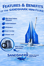 Mini Fluke Anchor (Anchor, Line, Case)