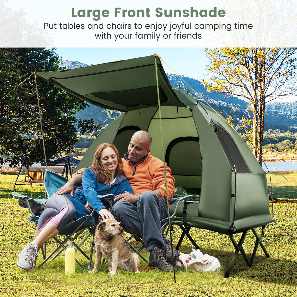 5-in-1 2-Person Foldable Outdoor Camping Tent