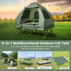 5-in-1 2-Person Foldable Outdoor Camping Tent