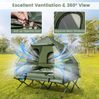5-in-1 2-Person Foldable Outdoor Camping Tent