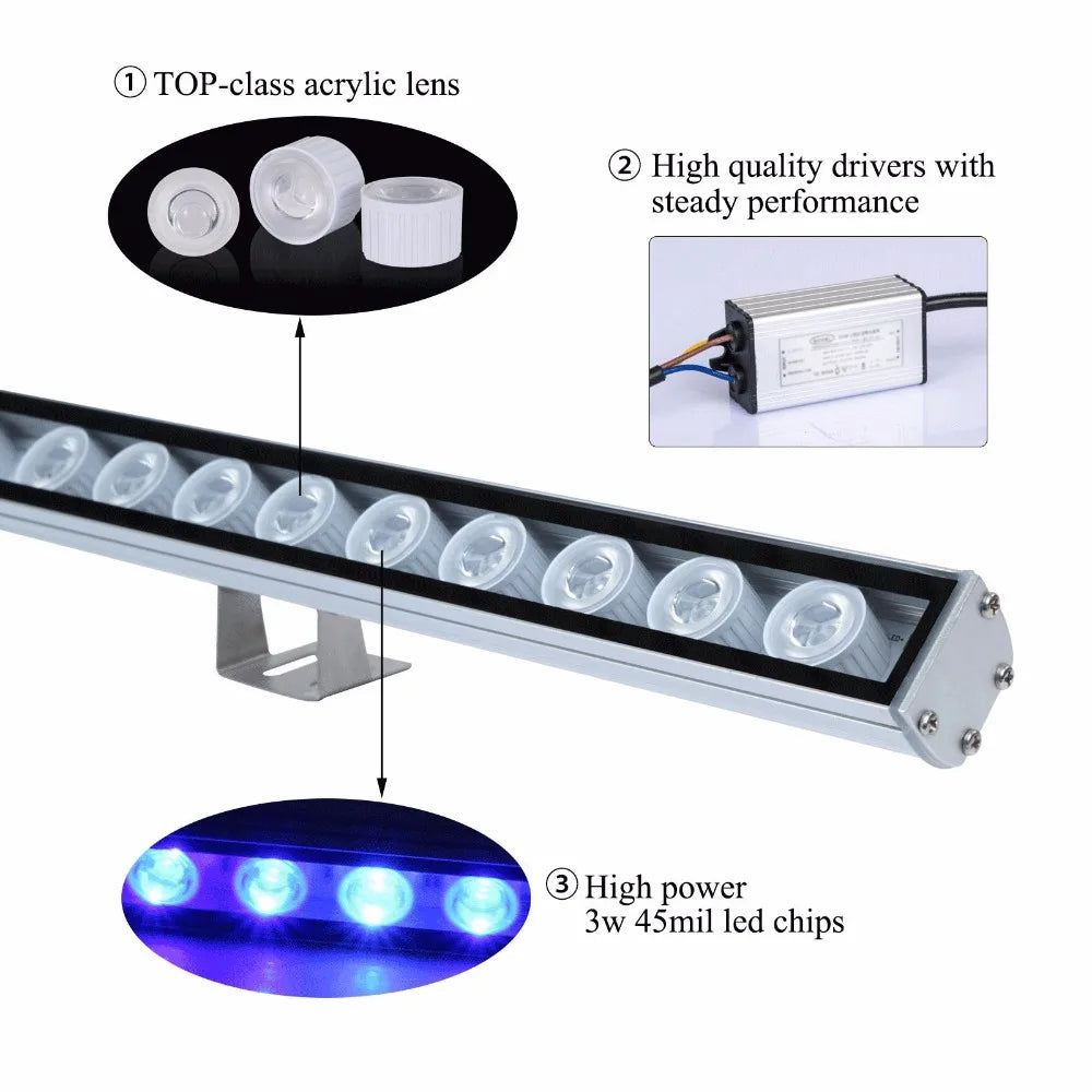 54W LED Aquarium Underwater Lighting