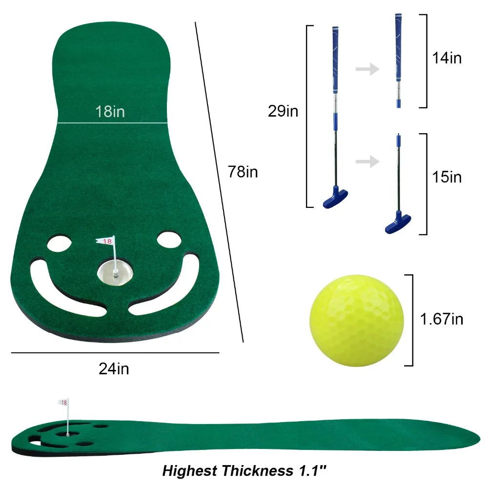 Putting Green Mats Set for Golf Putting